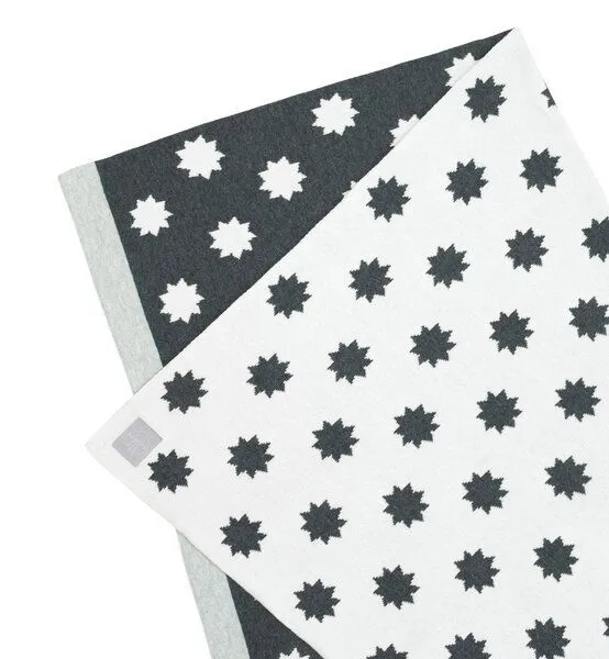 Lässig Lässig Babydecke Little Chums Stars White 100 % Bio-Baumwolle 70 x100 cm – Produktbild 2 von 4
