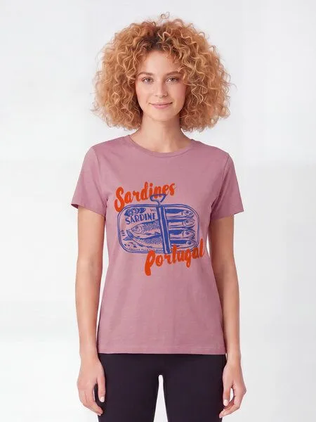 watapparel watapparel T-Shirt Frauen Sardines Portugal, Lilac dream, – Produktbild 2 von 2