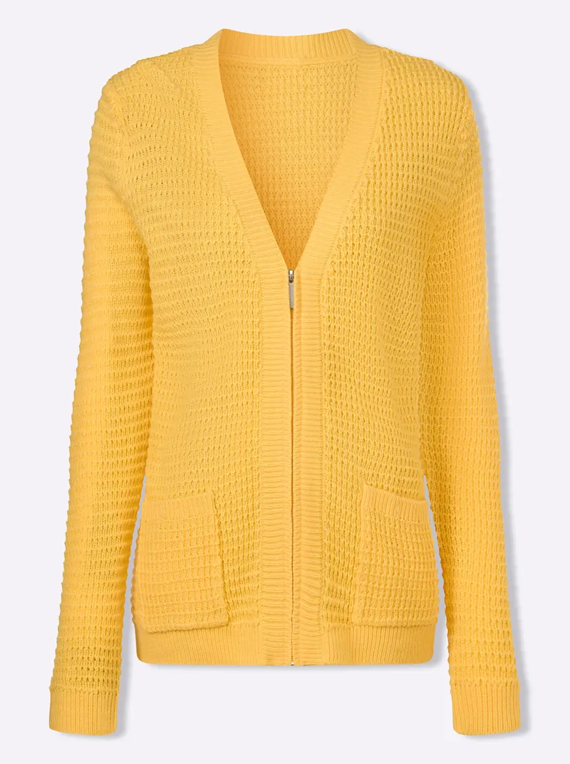 Witt Cardigan, Gelb, – Produktbild 1 von 2