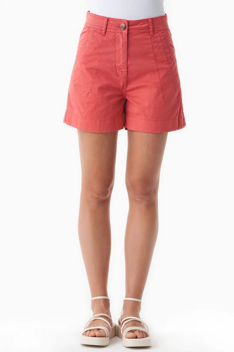 ORGANICATION ORGANICATION Damen vegan Shorts Regular-Fit Rot, Rot, – Produktbild 2 von 2