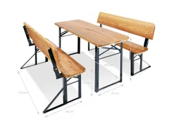 Pinolino Pinolino Kinderfestzeltgarnitur „Sepp mit Lehne“, 3-tlg. – Produktbild 1 von 1