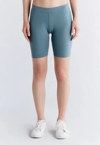 Leela Cotton Leela Cotton Damen Radlerhose Bio-Baumwolle 1417, Gobelin blau, – Produktbild 2 von 4