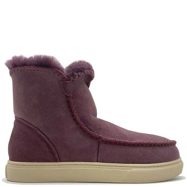 thies Stiefel aus Schaffell "thies Sneakerboot 2", Granate (violett), – Produktbild 1 von 4