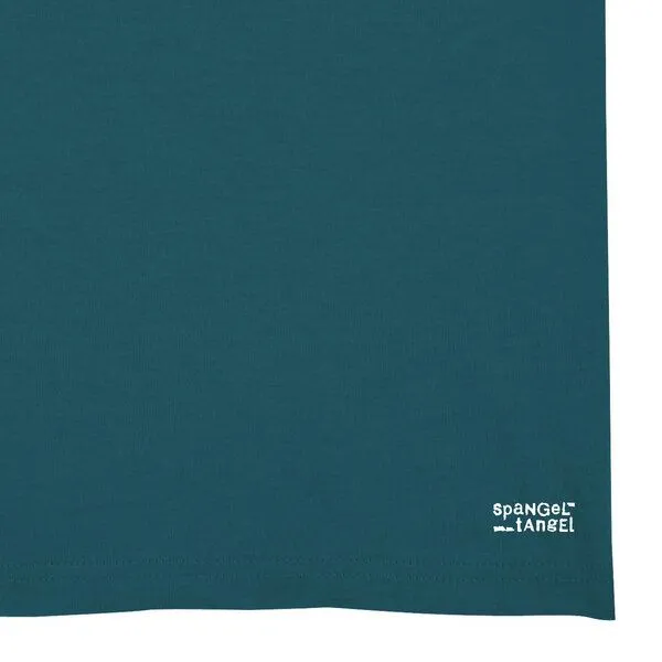 Spangeltangel Spangeltangel T-Shirt bedruckt, "Clownfisch", nachhaltig, Biobaumwolle, Brustprint, Herren, Männer, bio, Tiere, Fische, Meer, Ozean, Petrol, – Produktbild 3 von 3