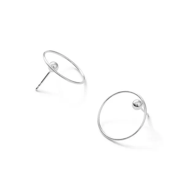 Jonathan Radetz Jewellery Jonathan Radetz Jewellery Stecker EFFECT 20, Silber 925, Durchmeser 20 mm – Produktbild 1 von 3
