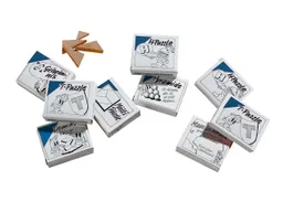 Denkspiele aus Holz, 6er-Set, zum Puzzeln und Knobeln – Produktbild 1 von 1