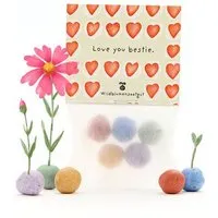 Die Stadtgärtner Die Stadtgärtner 5 bunte Blumenmurmeln im Tütchen mit Wildblumensaatgut | Ideal für Freundinnen, Besties Dankeschön & Aufmunterung – Produktbild 1 von 1