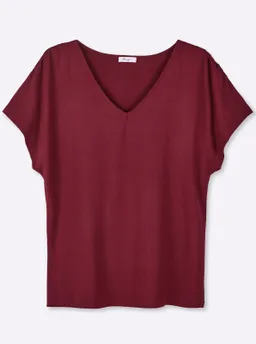 sheego V-Shirt bordeaux – Produktbild 1 von 1