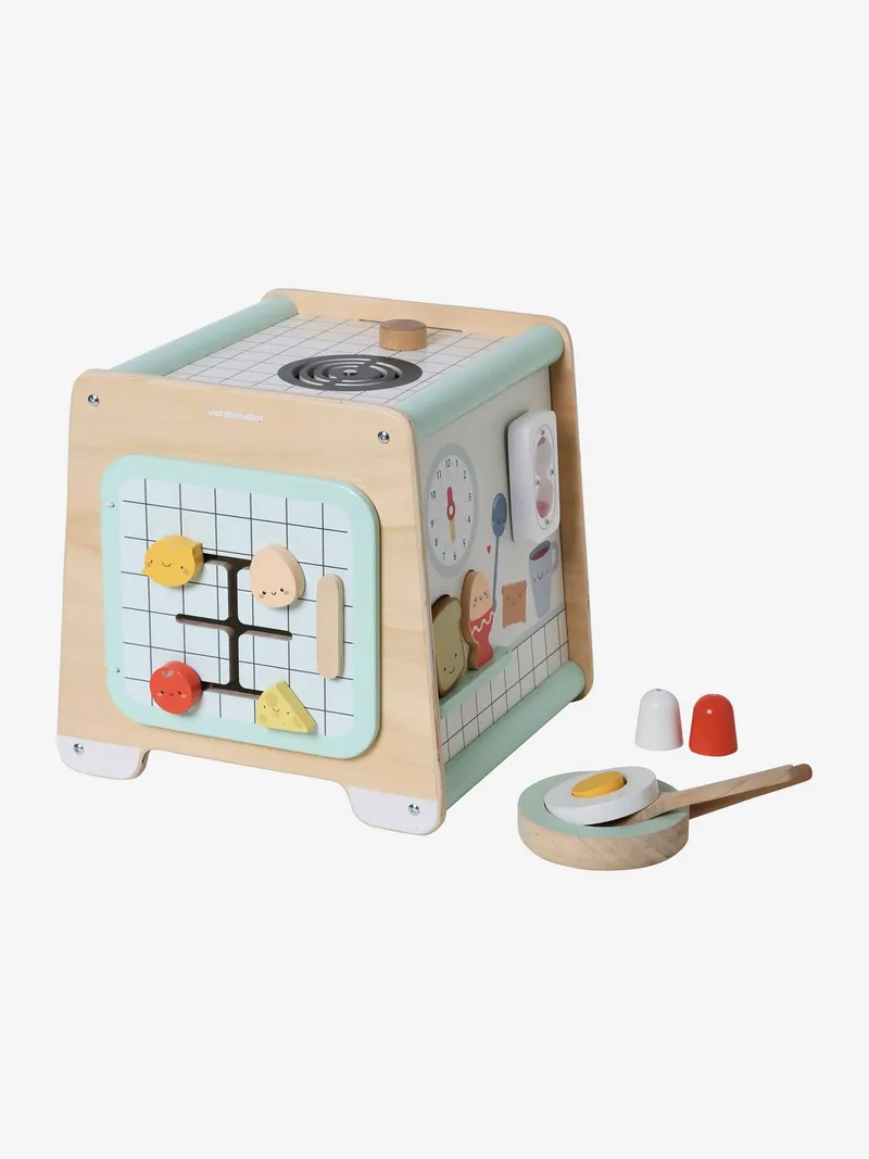 Vertbaudet Activity-Würfel Spielküche, Beige, – Produktbild 3 von 3