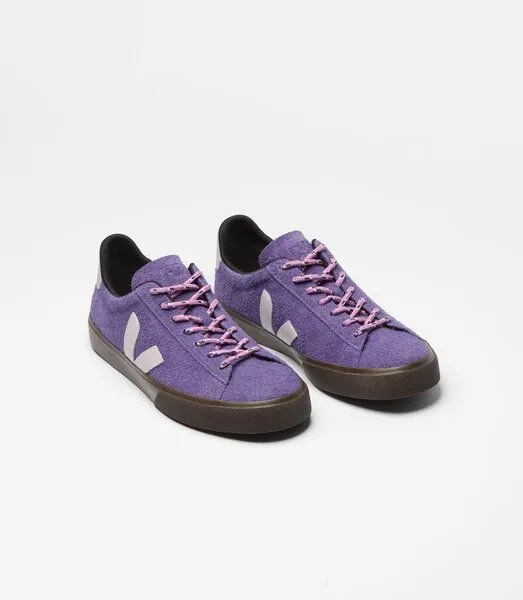 Veja Veja Damen-Sneaker Campo Suede Purple Parme – Produktbild 3 von 4