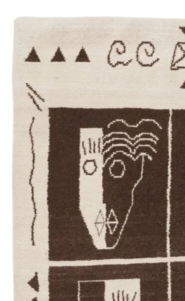 Rugtales Nepal „Rugtales“ aus Schurwolle, Braun, – Produktbild 4 von 4