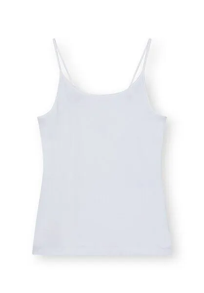 THOKKTHOKK ThokkThokk Damen Trägertop TT139 aus Bio-Baumwolle mit Elasthan, White, – Produktbild 1 von 2