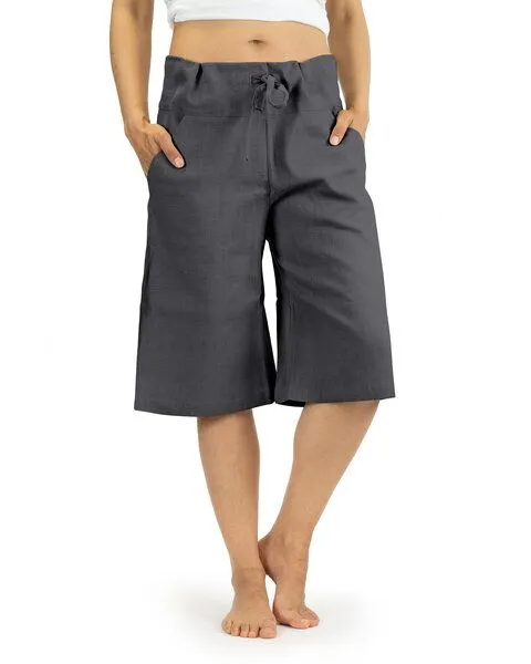SCHAZAD Bermuda-Leinenhose von SCHAZAD, Anthrazit, – Produktbild 1 von 3