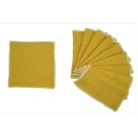NoWaste Wrapping NoWaste Wrapping NoWaste Stofftaschentücher Taschentücher aus Stoff 10er SET ver. Motive, Senf gelb, – Produktbild 1 von 1