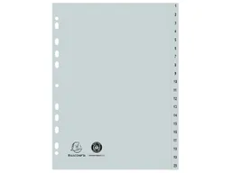 Exacompta Exacompta Register aus Recyclingkunststoff 20-teilig, DIN A4 – Produktbild 1 von 1