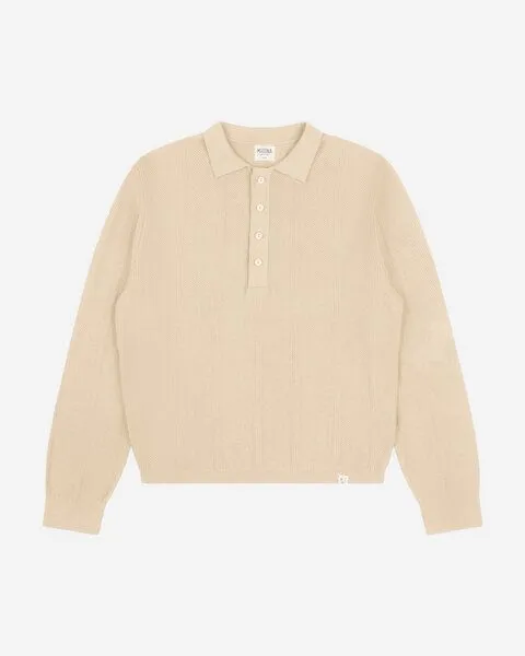 MATONA Matona Pullover | Polo Knit Sweater | aus Bio-Baumwolle | GOTS-zertifiziert, Bone, – Produktbild 1 von 1