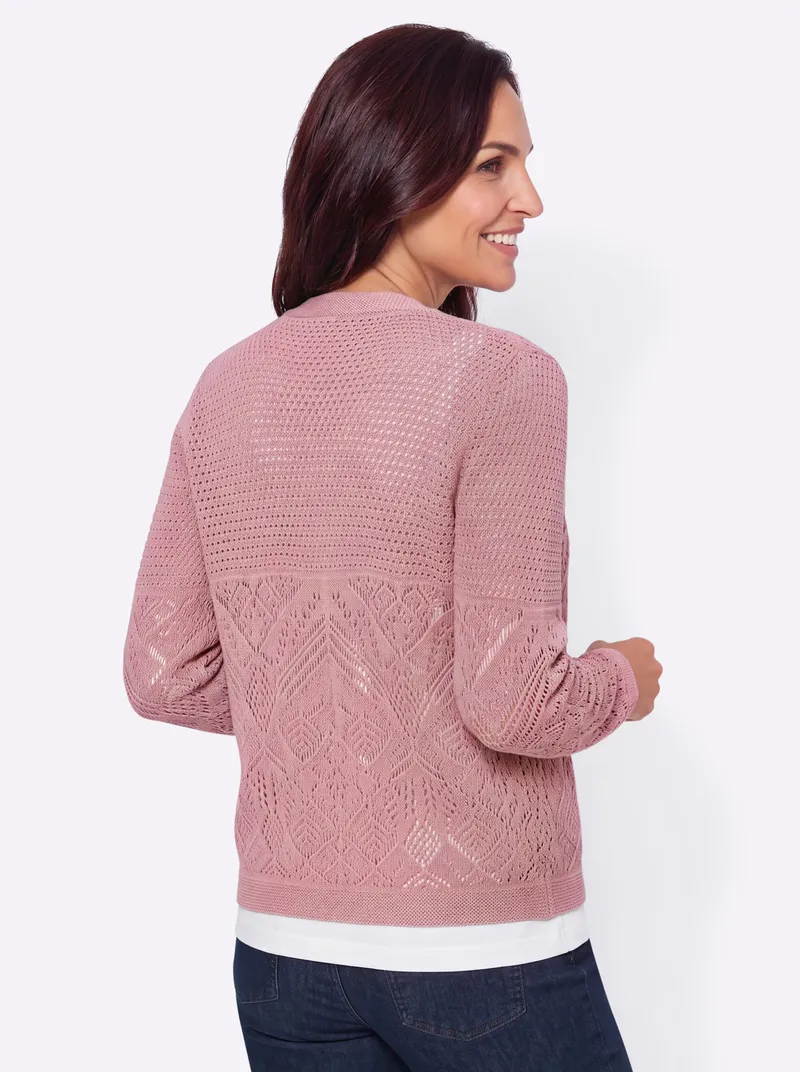 Witt Ajourstrickjacke hortensie, Hortensie, – Produktbild 2 von 2
