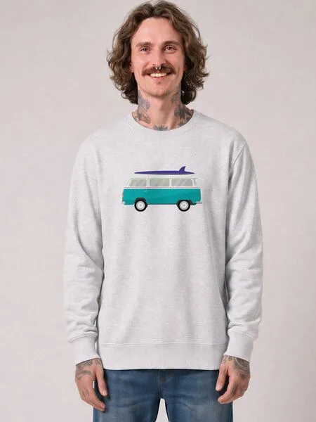 watapparel watapparel Sweatshirt Unisex California Dream, Cool heather grey, – Produktbild 2 von 2