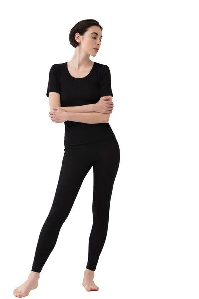 mey Mey Damen 1/2 Arm Shirt aus Merinowolle "Exquisite", Schwarz, – Produktbild 1 von 2