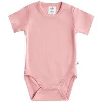 Leela Cotton Leela Cotton Baby Kinder Body Kurzarm Bio-Baumwolle Rippjersey 2006, Altrosa, – Produktbild 1 von 1