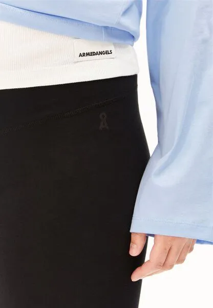 ARMEDANGELS ARMEDANGELS FARIBAA LOGO - Damen Leggings aus Bio-Baumwoll Mix, Black, – Produktbild 4 von 5