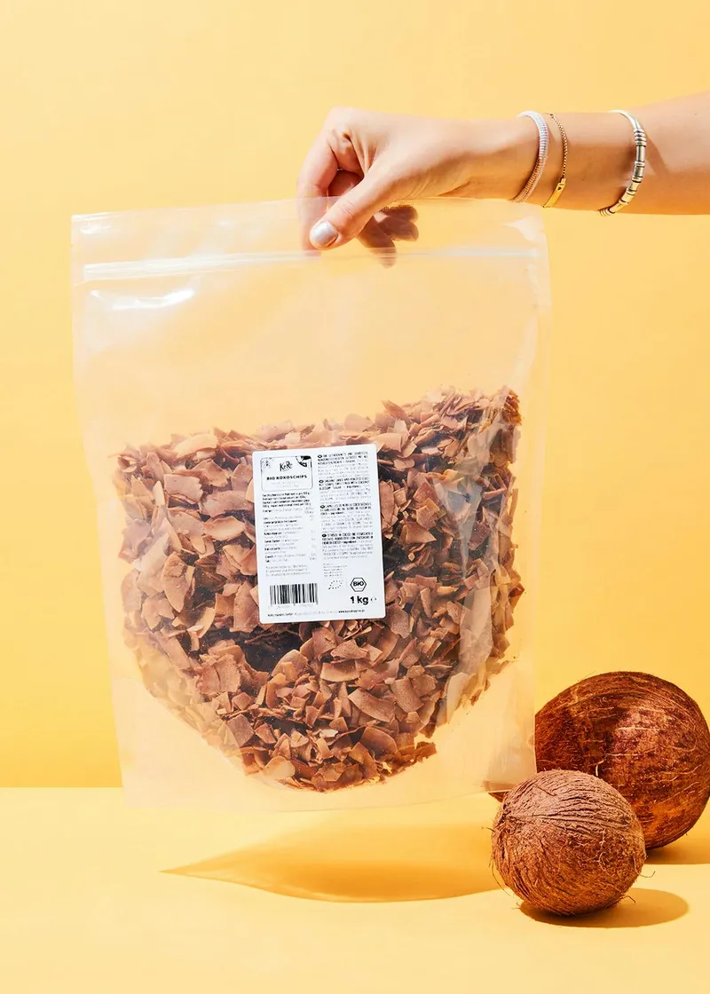 KoRo Bio Kokoschips mit Kokosblütenzucker 1 kg – Produktbild 5 von 5