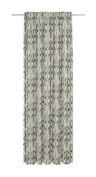 Nature by Adam Nature by Adam Vorhang aus Leinen und Bio-Baumwolle - Made in Germany - Wave, Natur-schwarz, – Produktbild 4 von 8