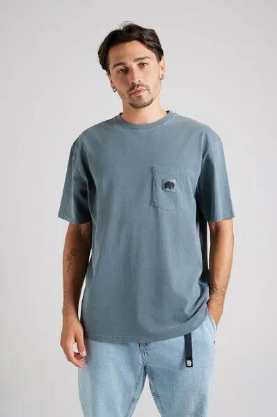 Trendsplant Trendsplant Garza Pigment Dyed T-Shirt Elm Green, Grün, – Produktbild 2 von 4