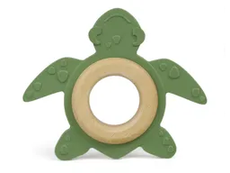 Grünspecht Beißring und Greifling aus Holz und Naturkautschuk Schildkröte Maße 11,3 x 9,2 cm – Produktbild 1 von 1