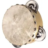Goki goki Tamburin Naturfell mit 3 Schellen Percussion Tamburin 10,5 cm Durchmesser – Produktbild 1 von 1