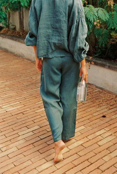Nénés Nénés Céline-Hose, Grün, – Produktbild 3 von 4