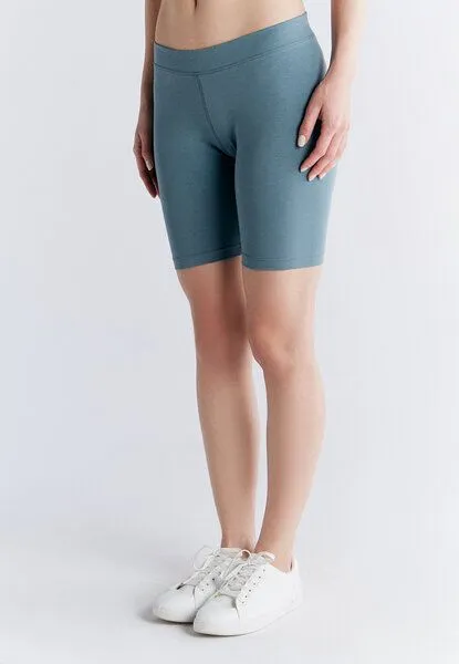 Leela Cotton Leela Cotton Damen Radlerhose Bio-Baumwolle 1417, Gobelin blau, – Produktbild 4 von 4