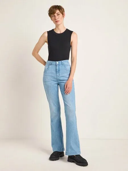 LANIUS LANIUS Flared Jeans aus Bio-Baumwolle, Blue, – Produktbild 2 von 4