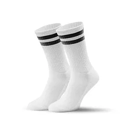 MR. SOCKS Mr. Socks Tennissocken, 32-36, White / Black Pantone Black 6 C, Weiß / schwarz, – Produktbild 1 von 1