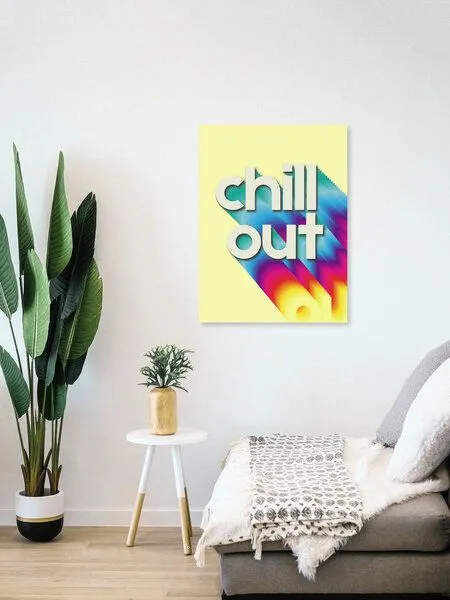 Photocircle Photocircle Poster / Leinwandbild - Chill out - neon rainbow – Produktbild 4 von 4