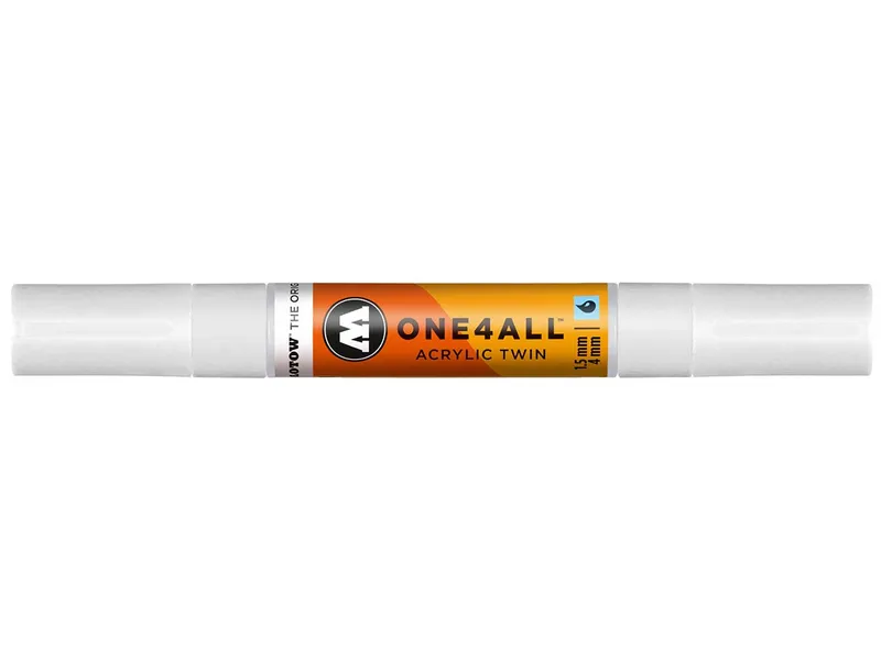MOLOTOW MOLOTOW Permanent-Marker "One4All Acryl Twin 160" signalweiß – Produktbild 1 von 1