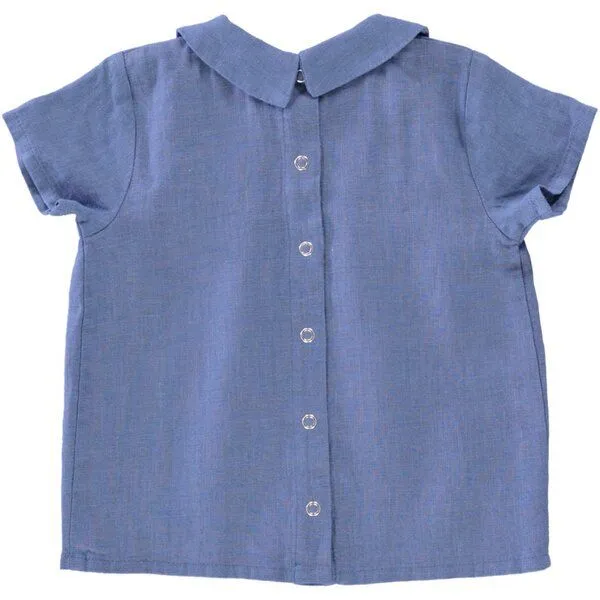 PETER JO PETER JO Leinenhemd Papillon, Blau celeste, – Produktbild 2 von 2