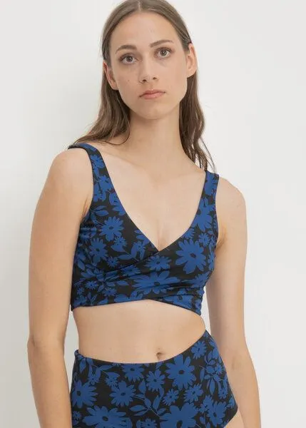 boochen boochen Bikini Top Noja - wendbar, Dark moonflower (schwarz), – Produktbild 2 von 4