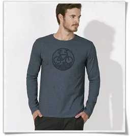 Picopoc Picopoc Fahrrad / Bike / Stadt / Land / Natur / outdoor / Langarm T-Shirt – Produktbild 1 von 1