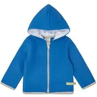 loud proud loud + proud Babys & Kinder Wollfleece-Jacke mit Kapuze, GOTS-zertifiziert, Azur(blau), – Produktbild 1 von 1