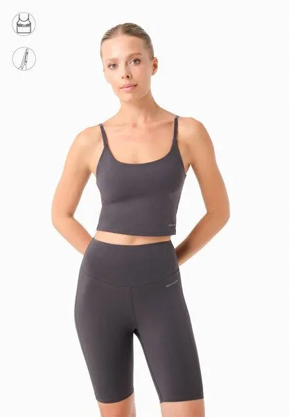 ORGANICATION ORGANICATION TARRA | Crop-Top aus Bio-Baumwolle, Shadow, – Produktbild 1 von 3