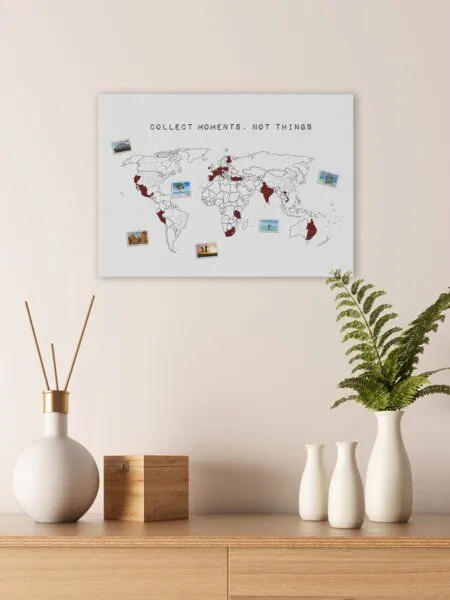 meine-weltkarte meine-weltkarte Die SCRATCH MAP Alternative - nachhaltig & handemade- Reiseweltkarte – Produktbild 4 von 7