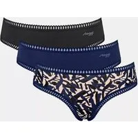 Sloggi Sloggi 3er Pack GO Crush Hipster Slip Bio-Baumwolle, Blue - dark combination, – Produktbild 1 von 1