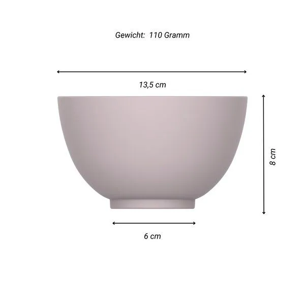 elasto elasto Müslischale aus Kunststoff, Flieder, – Produktbild 2 von 4