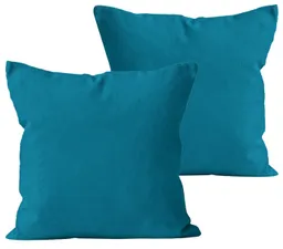 Carpe Sonno Kissenbezug 40x40 40x80 80x80 Baumwoll Kopfkissen Bezug Kissenhülle Kissenbezug, (2 Stück), Renforce Kissenbezüge 40x40 cm, Uni Petrol einfarbig – Produktbild 1 von 1