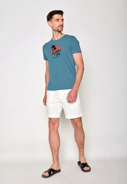GreenBomb GREENBOMB Nature Car Surf Spice - Sportliches T-Shirt aus Bio-Baumwolle / hochwertiger Print / GOTS / Fair & Vegan, Blau (), – Produktbild 2 von 4