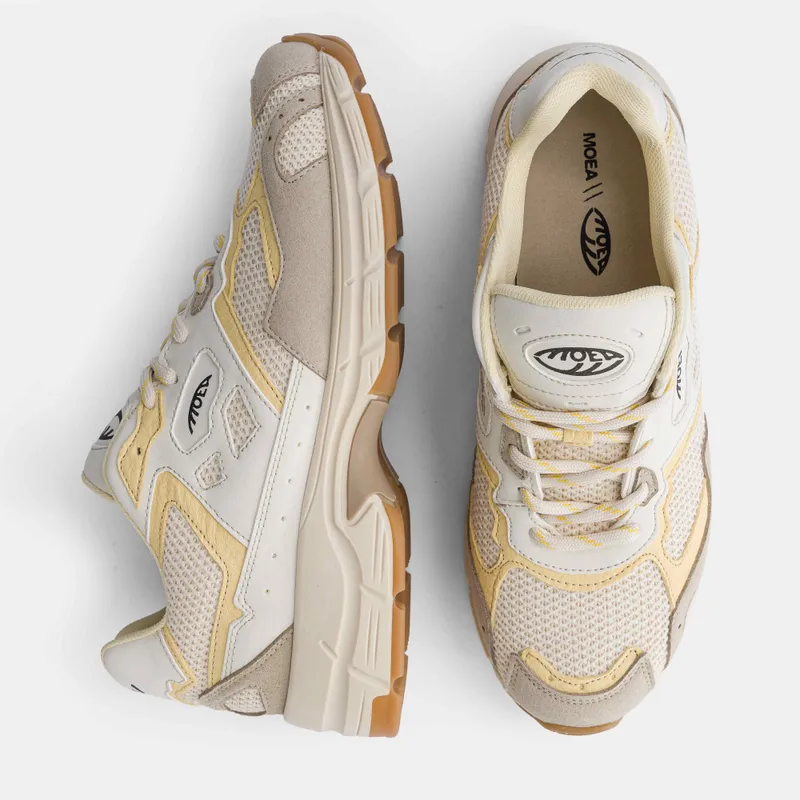 MoEa MoEa Herren vegan Sneaker Rush Beige & Gelbe Ananas, Beige, – Produktbild 2 von 2
