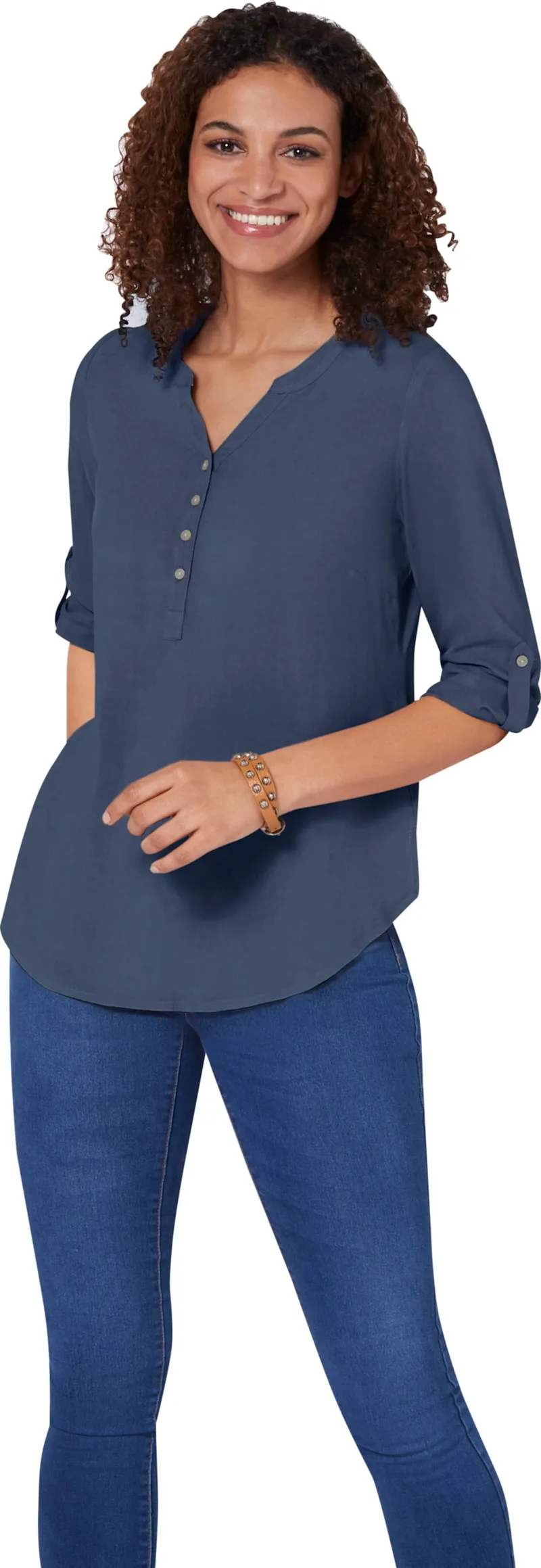 Witt Longbluse rauchblau, Rauchblau, – Produktbild 2 von 2