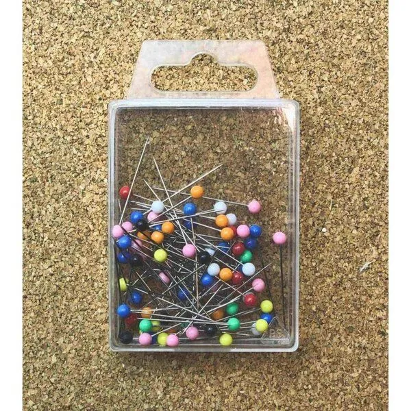 Kork-Deko Kork-Deko Kork-Würfel Memoboard 10x10x10cm inkl. 80 Pinnnadeln für Büro – Produktbild 4 von 5