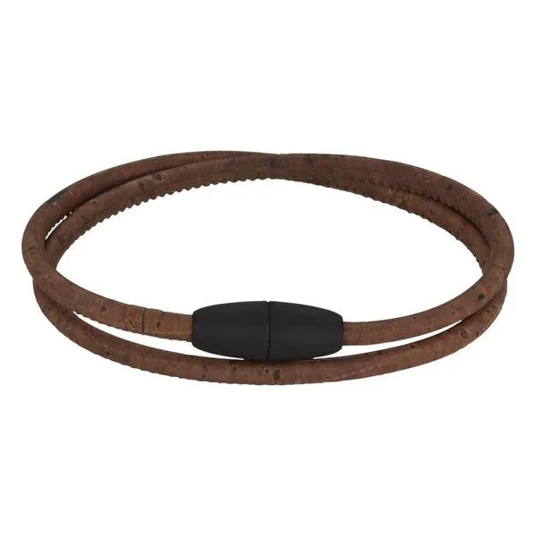 Kork-Deko Kork-Deko Braunes Korkarmband im Lederlook – Produktbild 1 von 6